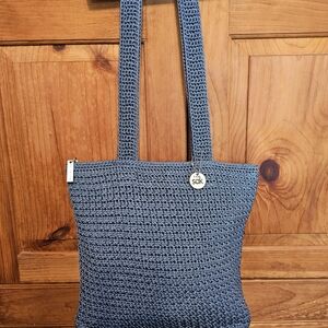 The Sak Blue Crochet Shoulder Bag